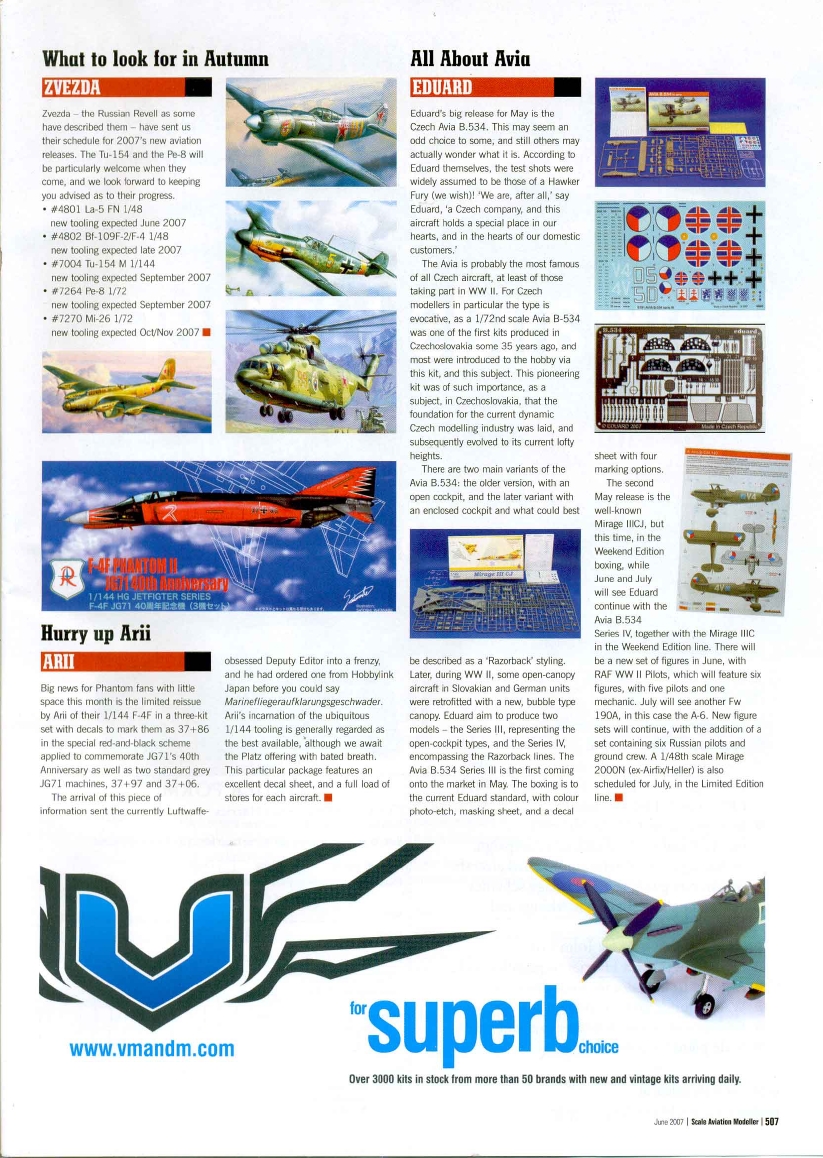 Scale Aviation Modeller International 2007-06